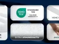 Hochdichte Matratze RG25/40, OEKO-TEX zertifiziert, atmungsaktiv und weich. Viele Größen und Höhen verfügbar.