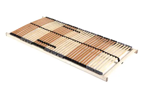 Flexibler Lattenrost 140x200 aus Holz mit verstellbaren Zonen für optimalen Liegekomfort.