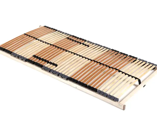 Flexibler Lattenrost 140x200 aus Holz mit verstellbaren Zonen für optimalen Liegekomfort.
