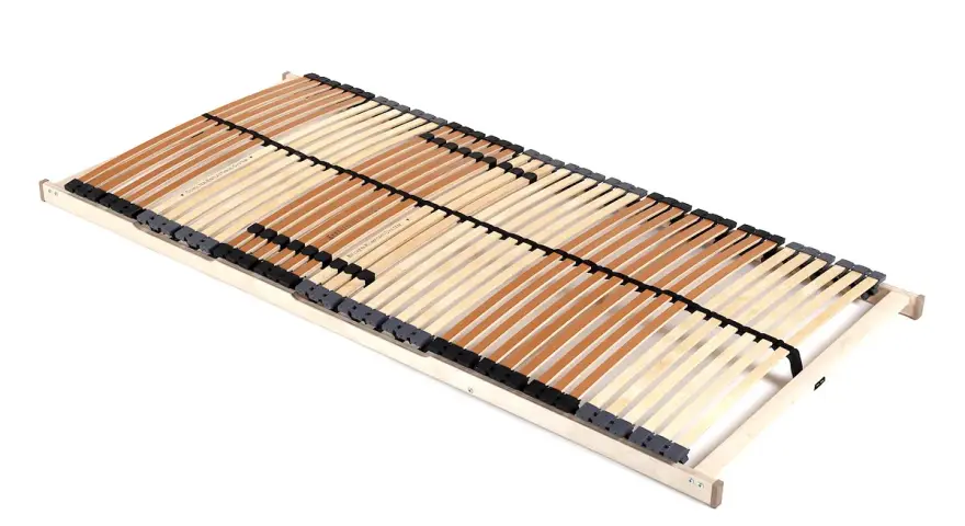 Flexibler Lattenrost 140x200 aus Holz mit verstellbaren Zonen für optimalen Liegekomfort.